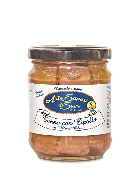Tonno con Cipolla in olio di oliva 
